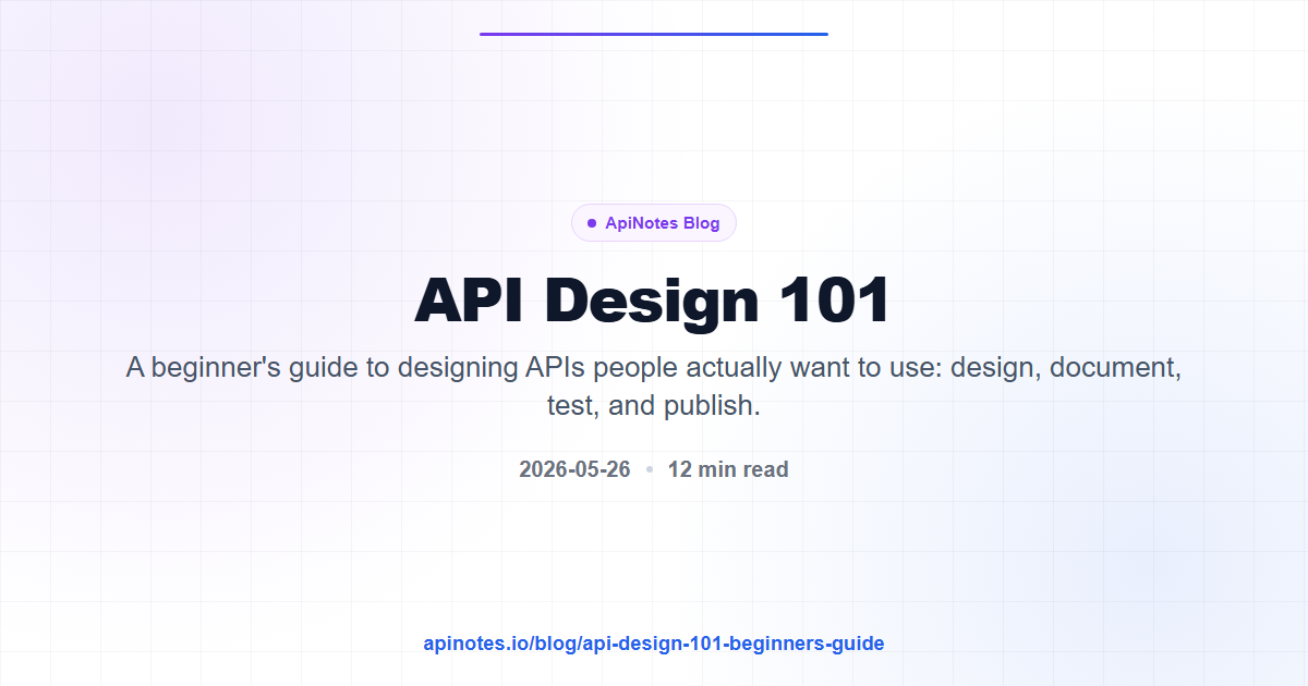 API Design 101: A Beginner's Guide to Building APIs People Actually Want to Use
